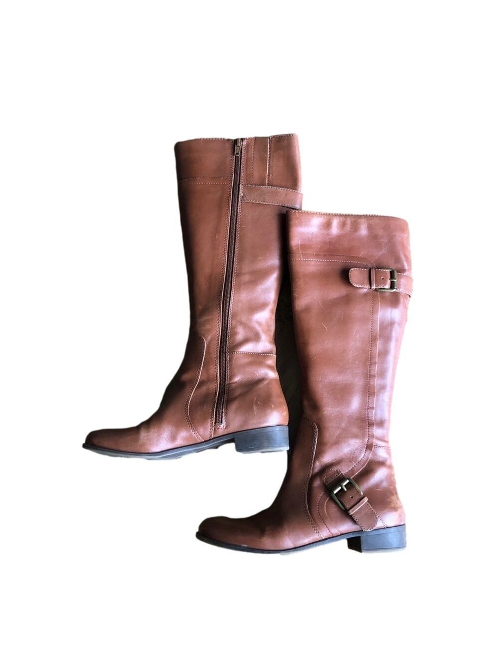 Nine West Women's Vasookie Vintage America Collection Tall Leather Boot Size 8.5